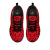 Blood Cells Red Print Pattern Black Sneaker-grizzshop