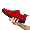 Blood Cells Red Print Pattern Black Sneaker-grizzshop