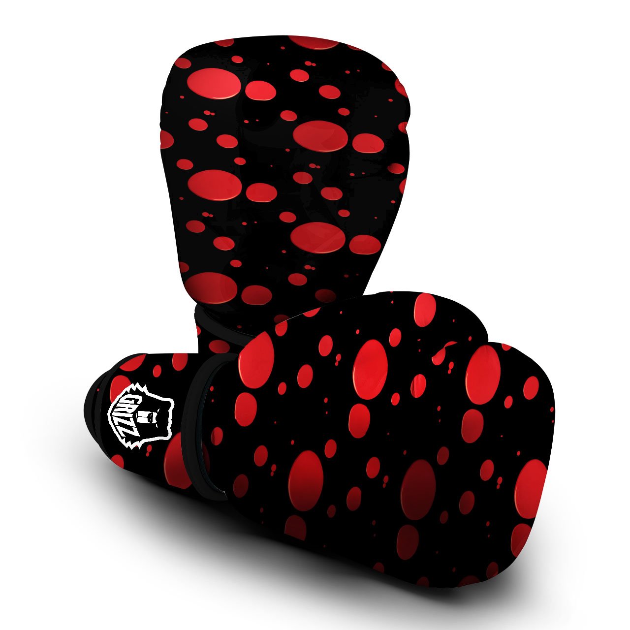Blood Drop Red Print Pattern Boxing Gloves-grizzshop