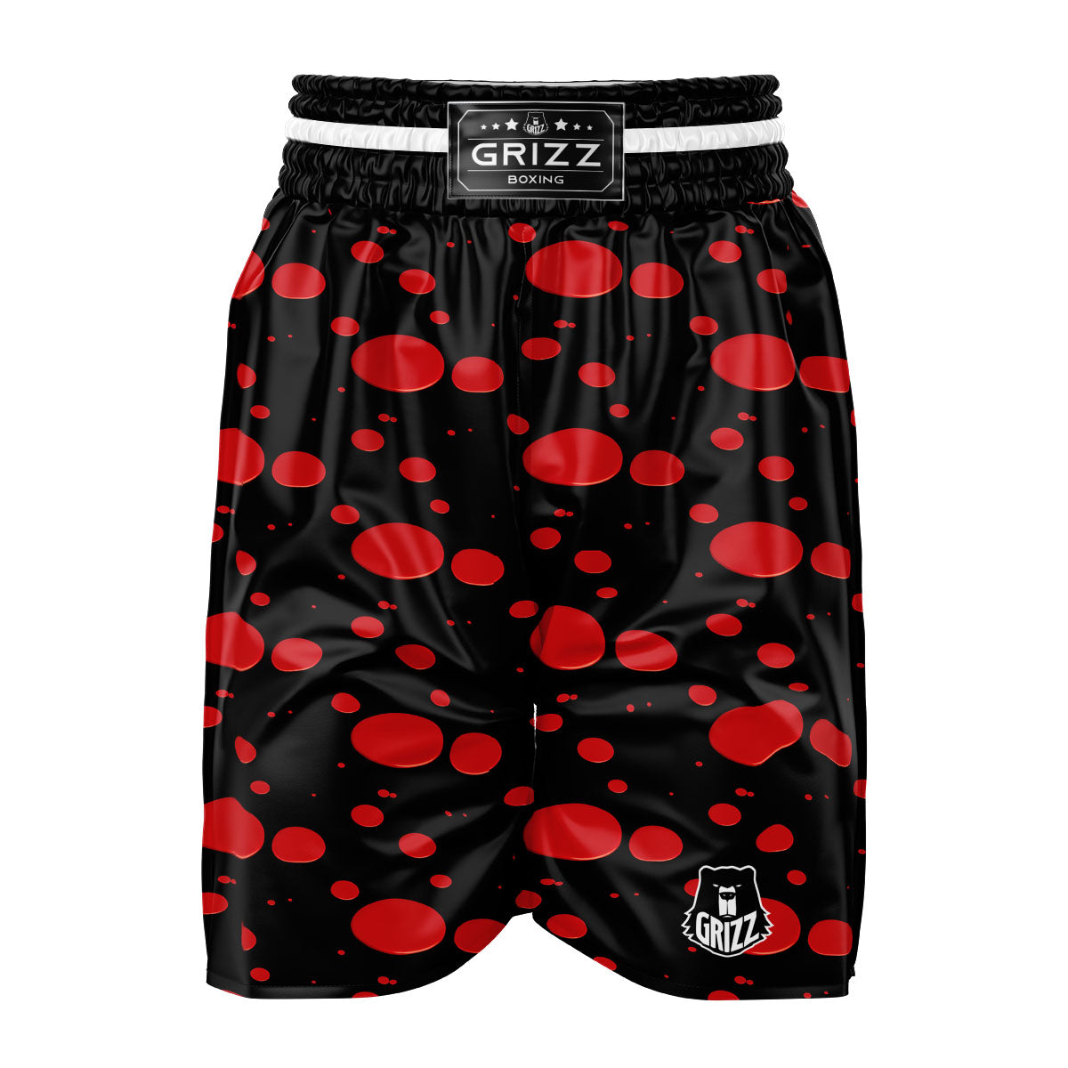 Blood Drop Red Print Pattern Boxing Shorts-grizzshop