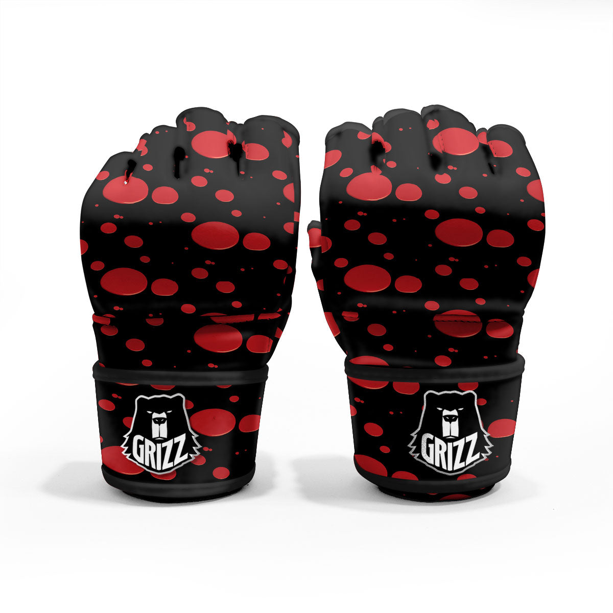 Blood Drop Red Print Pattern MMA Gloves-grizzshop