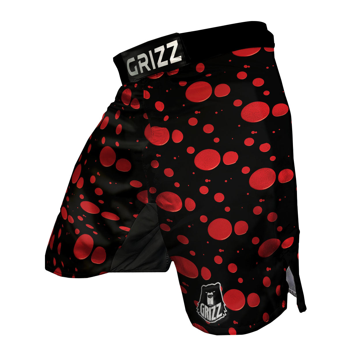 Blood Drop Red Print Pattern MMA Shorts-grizzshop