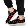 Blood Drop Red Print Pattern White Athletic Shoes-grizzshop