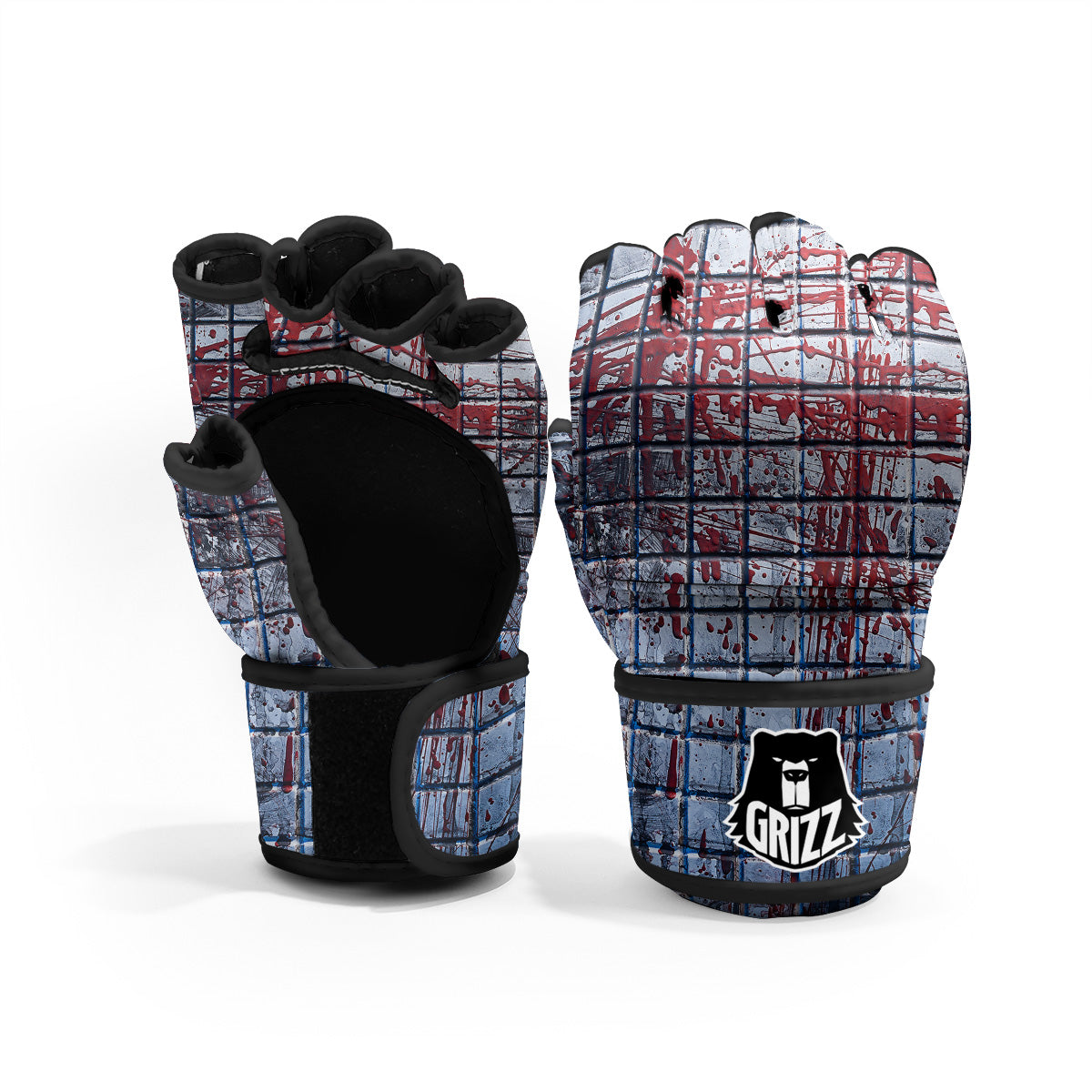 Blood Room Bloody Print MMA Gloves-grizzshop