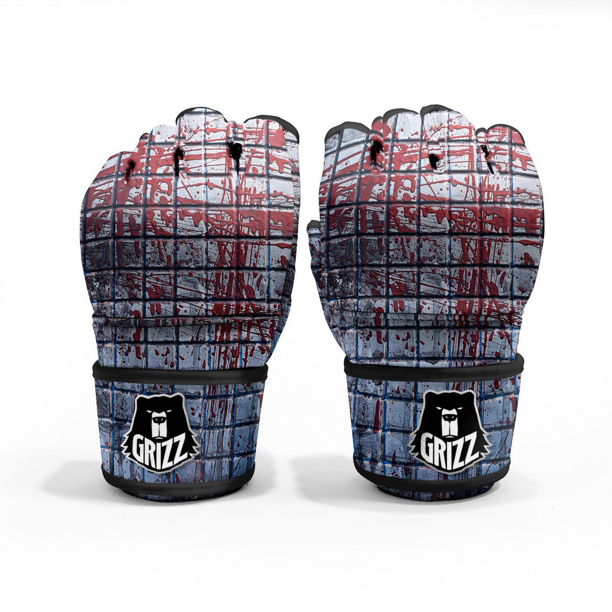 Blood Room Bloody Print MMA Gloves-grizzshop