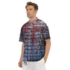 Blood Room Bloody Print Men's Short Sleeve Shirts-grizzshop