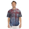 Blood Room Bloody Print Men's Short Sleeve Shirts-grizzshop