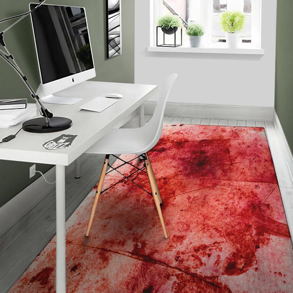 Blood Stains Red Print Floor Mat-grizzshop