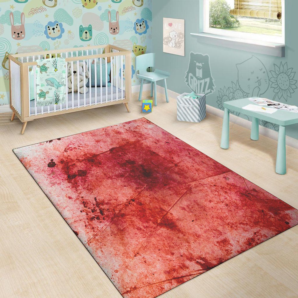 Blood Stains Red Print Floor Mat-grizzshop