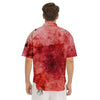 Blood Stains Red Print Men's Short Sleeve Shirts-grizzshop