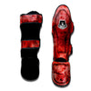 Blood Stains Red Print Muay Thai Shin Guards-grizzshop