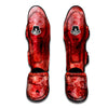 Blood Stains Red Print Muay Thai Shin Guards-grizzshop