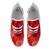 Blood Stains Red Print White Athletic Shoes-grizzshop