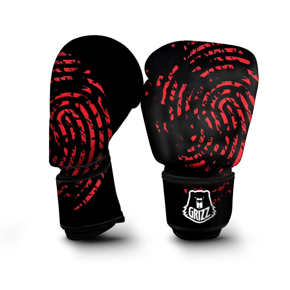 Bloody Finger Red Print Boxing Gloves-grizzshop