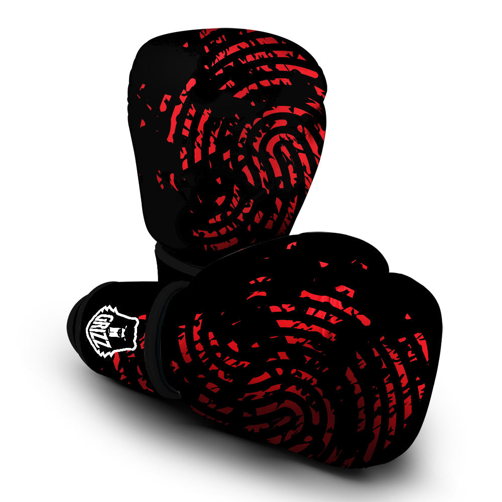 Bloody Finger Red Print Boxing Gloves-grizzshop
