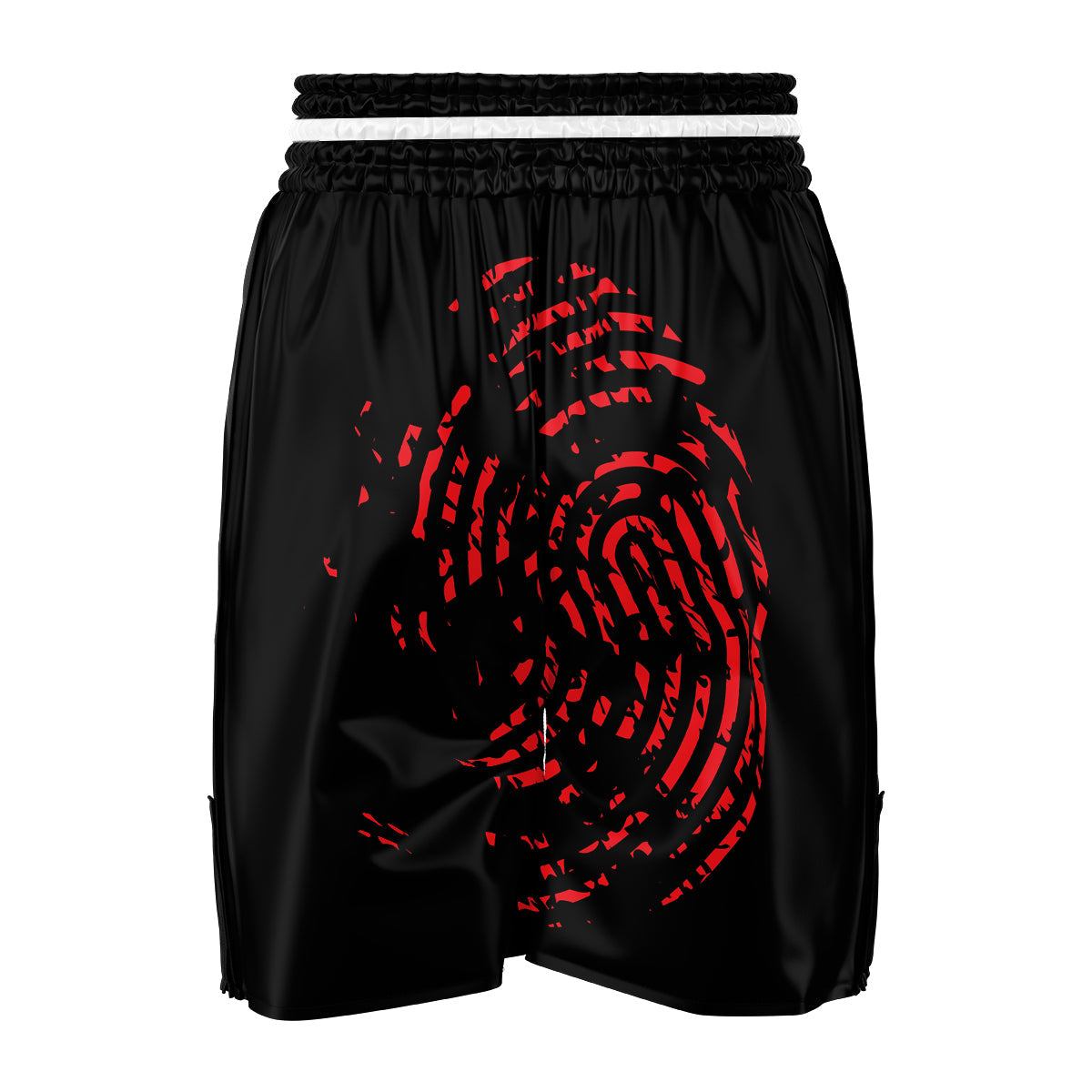 Bloody Finger Red Print Boxing Shorts-grizzshop