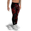 Bloody Finger Red Print Men's Leggings-grizzshop