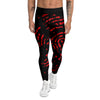 Bloody Finger Red Print Men's Leggings-grizzshop