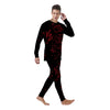 Bloody Finger Red Print Men's Pajamas-grizzshop