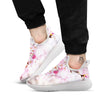 Blossom Spring Cherry Print White Athletic Shoes-grizzshop