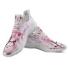 Blossom Spring Cherry Print White Athletic Shoes-grizzshop