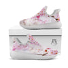 Blossom Spring Cherry Print White Athletic Shoes-grizzshop