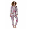 Blossom Spring Cherry Print Women's Pajamas-grizzshop