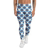 Blue Abstract Ophthalmology Print Pattern Men's Leggings-grizzshop