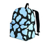 Blue And Black Cow Print Backpack-grizzshop