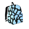 Blue And Black Cow Print Backpack-grizzshop