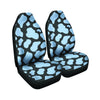 Blue And Black Cow Print Car Seat Covers-grizzshop