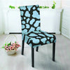 Blue And Black Cow Print Chair Cover-grizzshop