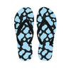 Blue And Black Cow Print Men's Flip Flops-grizzshop