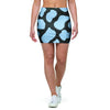 Blue And Black Cow Print Mini Skirt-grizzshop