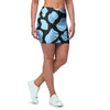 Blue And Black Cow Print Mini Skirt-grizzshop