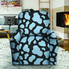 Blue And Black Cow Print Recliner Cover-grizzshop