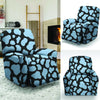 Blue And Black Cow Print Recliner Cover-grizzshop