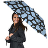 Blue And Black Cow Print Umbrella-grizzshop