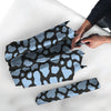 Blue And Black Cow Print Umbrella-grizzshop