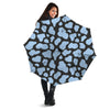 Blue And Black Cow Print Umbrella-grizzshop