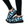 Blue And Black Cow Print Women's Sneakers-grizzshop