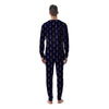 Blue And Gold Ankh Print Pattern Men's Pajamas-grizzshop