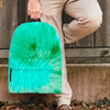 Blue And Green Tie Dye Backpack-grizzshop