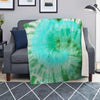 Blue And Green Tie Dye Blanket-grizzshop