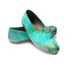 Blue And Green Tie Dye Canvas Shoes-grizzshop