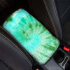 Blue And Green Tie Dye Car Console Cover-grizzshop