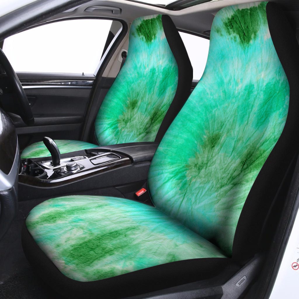 Blue And Green Tie Dye Car Seat Covers-grizzshop