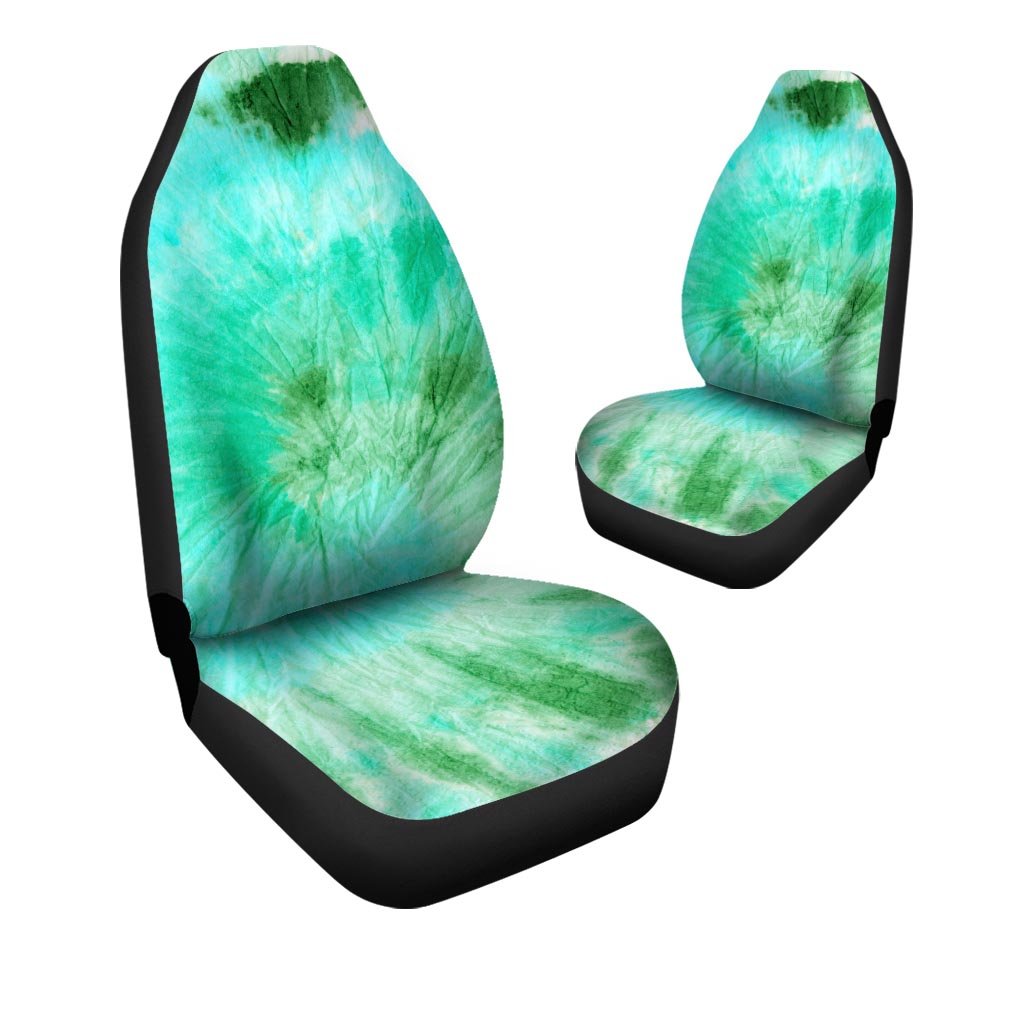 Blue And Green Tie Dye Car Seat Covers-grizzshop