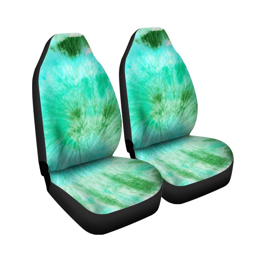 Blue And Green Tie Dye Car Seat Covers-grizzshop