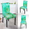 Blue And Green Tie Dye Chair Cover-grizzshop